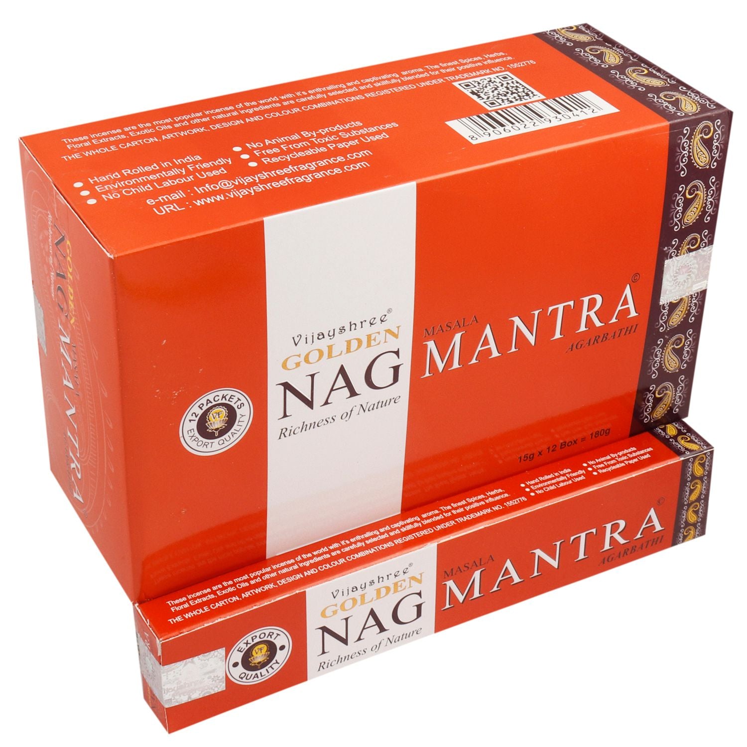 15g Golden Nag Mantra Incense for Aromatic Home Fragrance