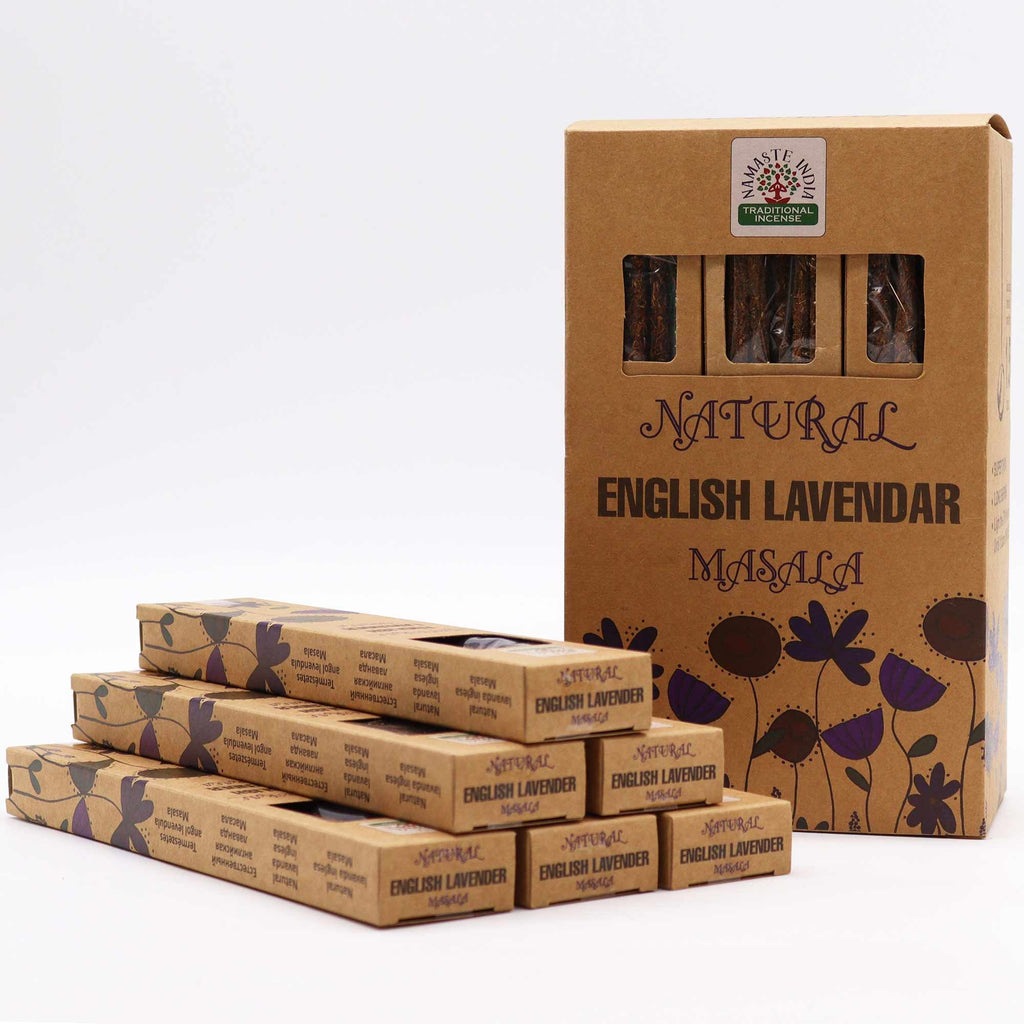 Natural Botanical Masala Incense Sticks with English Lavender Scent