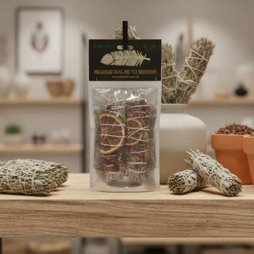 Banjara Smudge Sticks with Indian Sage and Patchouli Aroma Blend