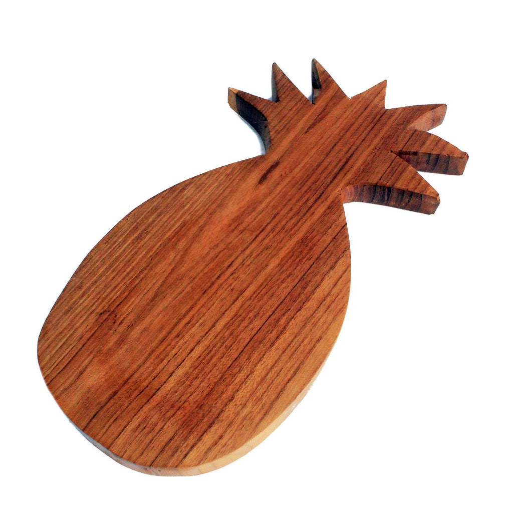 Pineapple Shaped Teak Chopping Board for Stylish Kitchen Use