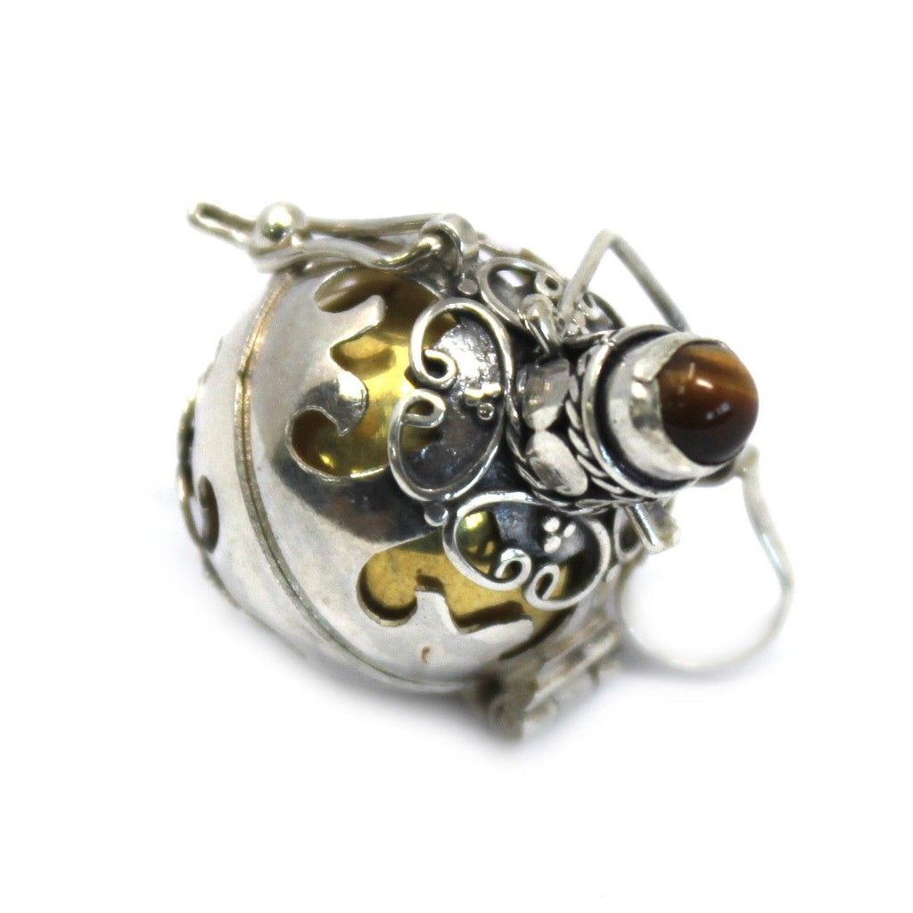 Silver Angel Bell Protection 16mm for Good Fortune and Blessings
