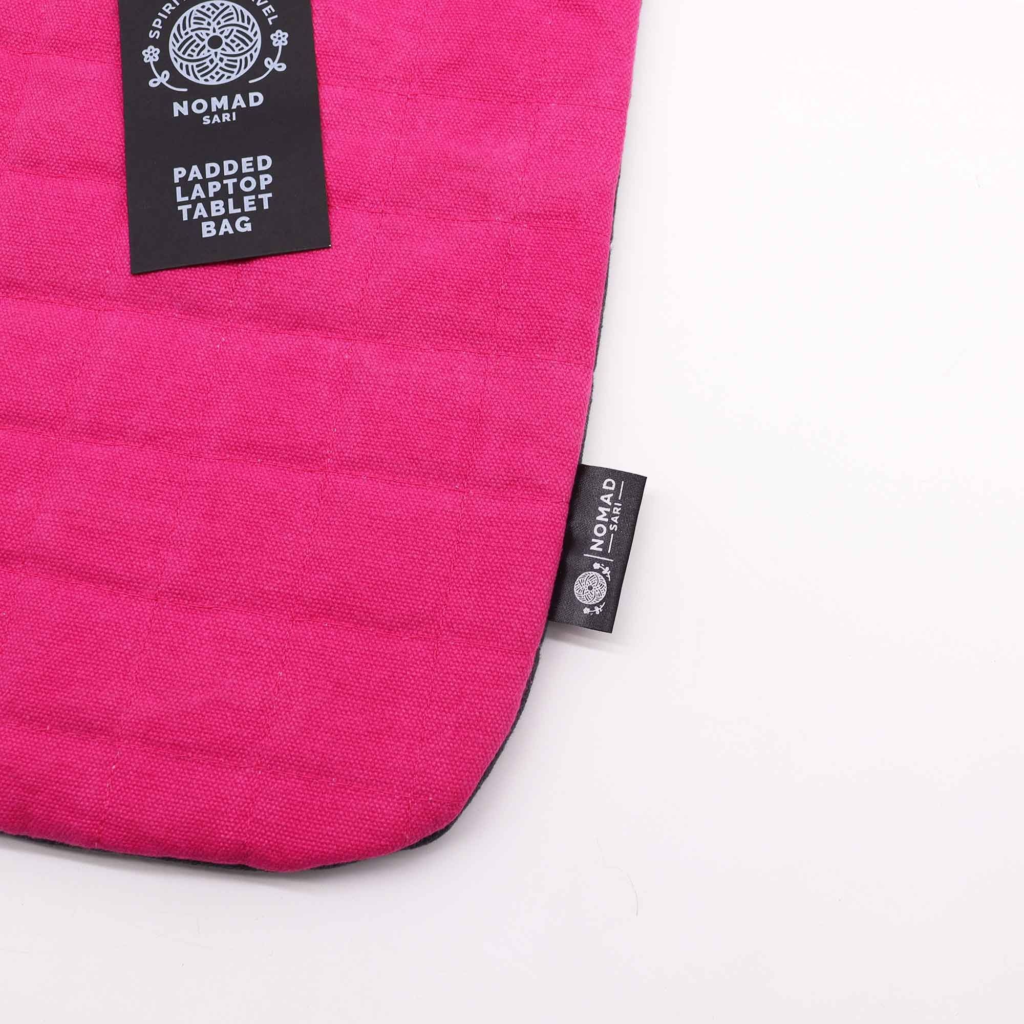 Shocking Pink Laptop Padded Pouch for Tech Protection and Style