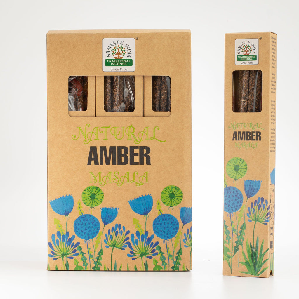 Natural Botanical Masala Incense Sticks with Amber Aroma for Calm