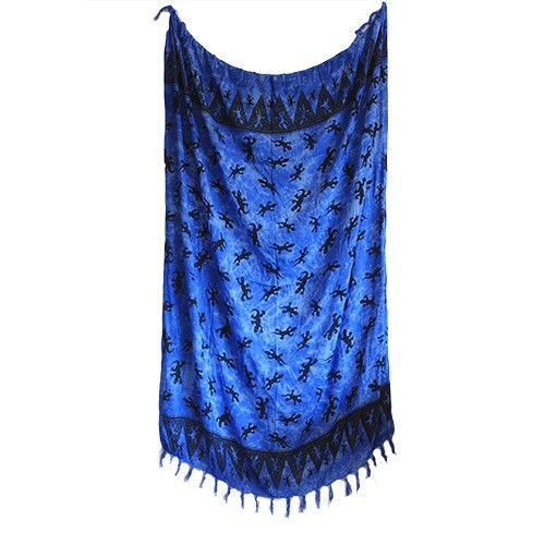 Bali Gecko Sarongs in Blue Stylish and Versatile Fashionable Scarves
