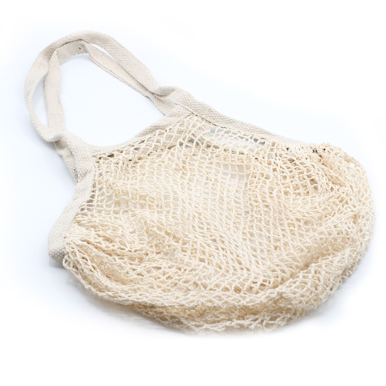 Pure Cotton Mesh Bag Natural for Eco Friendly Shopping Needs
