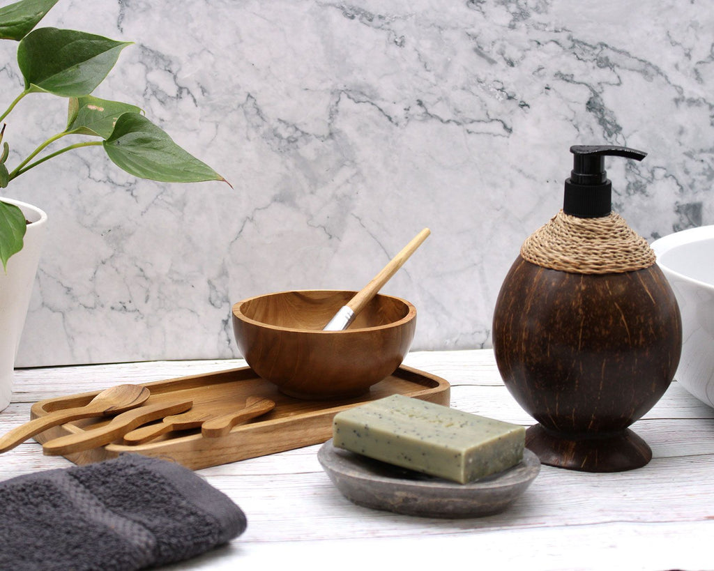 Natural Coconut Soap Dispenser 150ml for Stylish Home Decor