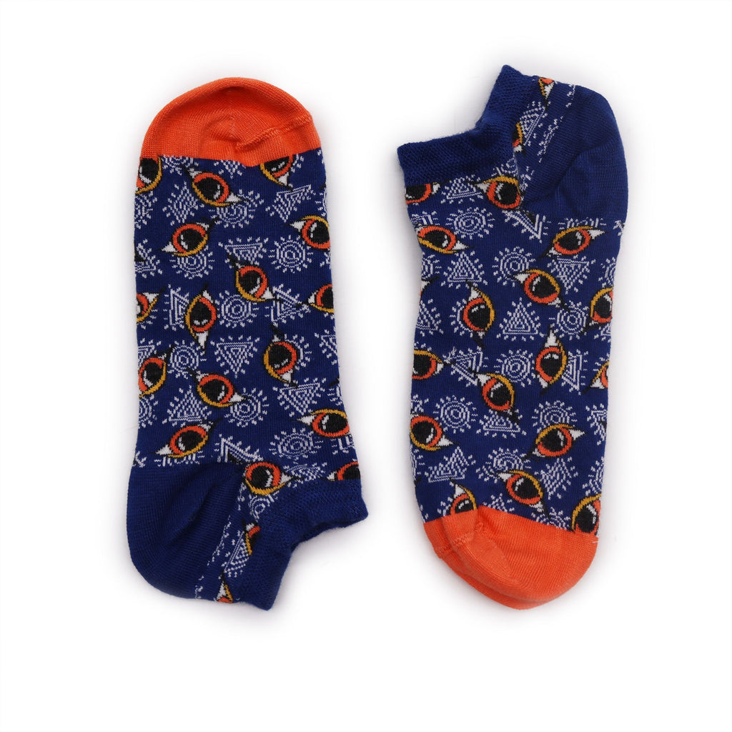 S/M Hop Hare Bamboo Socks Low Cut Egyptian Pyramids Design 3.5 6.5