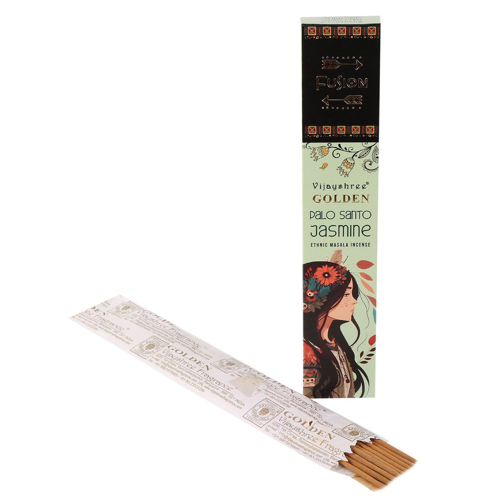 15g Golden Palo Santo and Jasmine Incense Sticks for Aromatic Bliss
