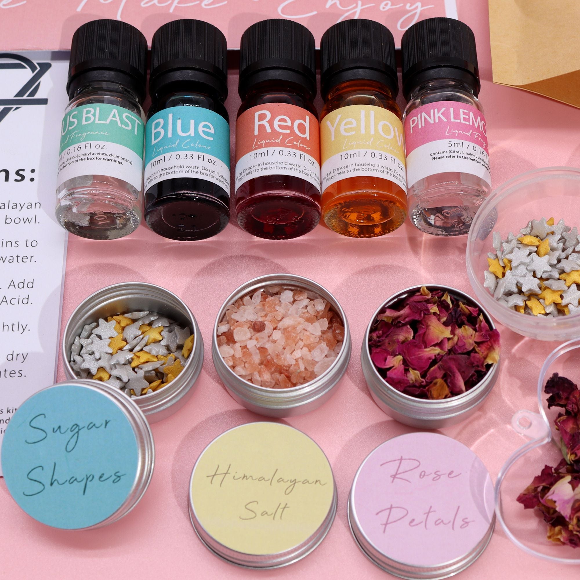 DIY Bath Bomb Kit Create Rose and Bubblegum Scented Bombs at Home