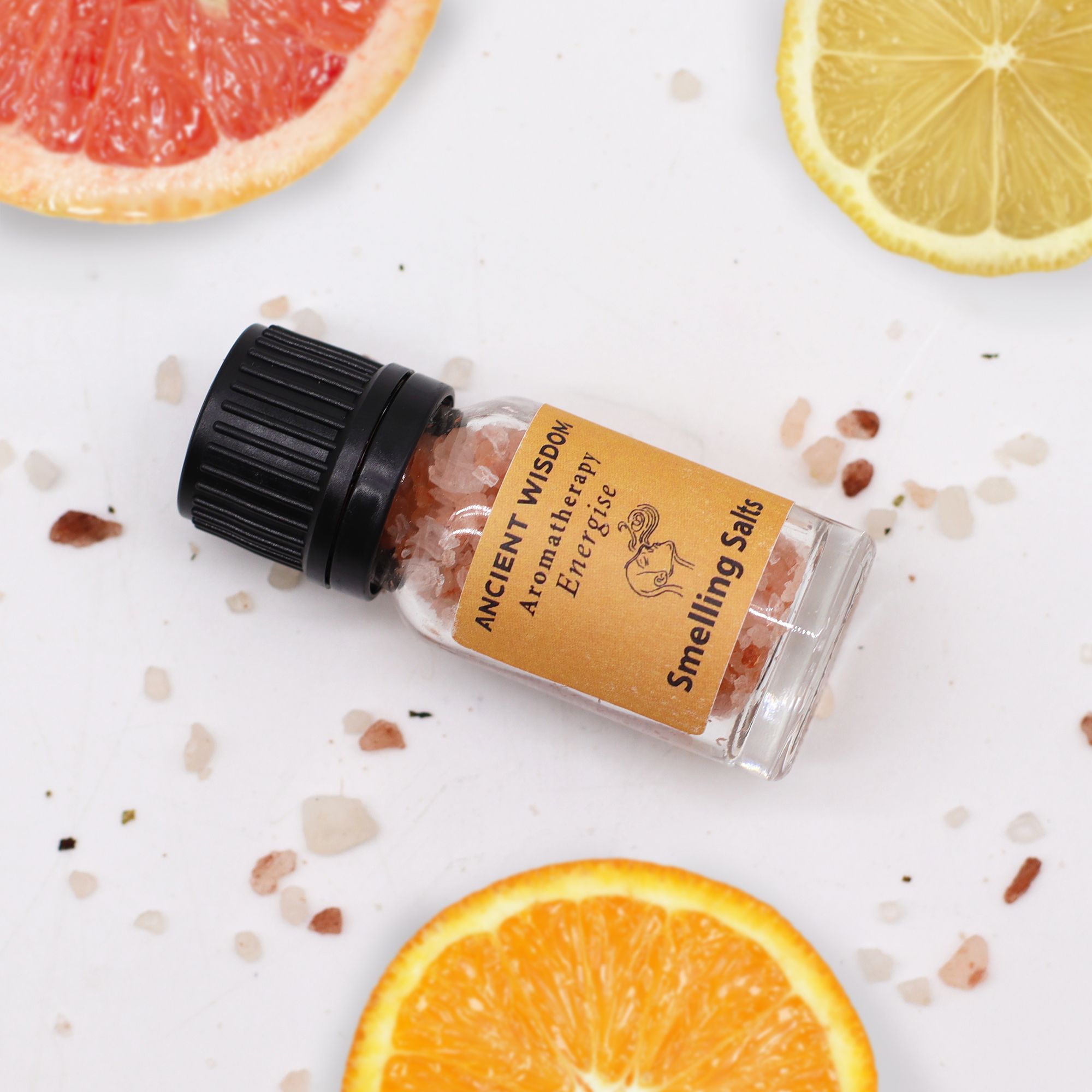 Energise Aromatherapy Smelling Salt with Citrus Essential Oils