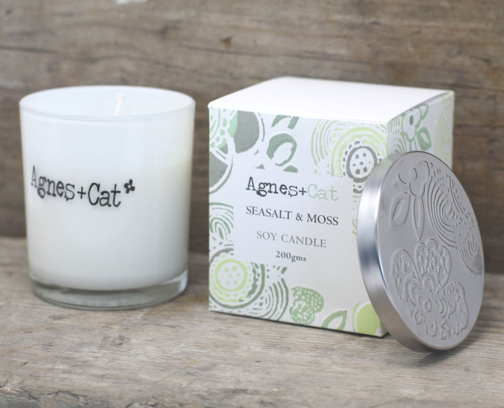 Agnes + Cat Velvet Moon Votive Candle for Relaxing Evening Ambience