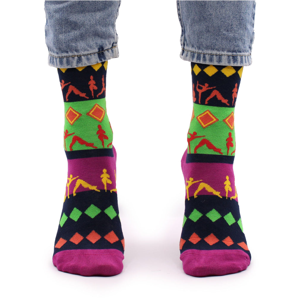 Hop Hare Bamboo Socks S/M Stylish Yoga Poses for Ultimate Comfort