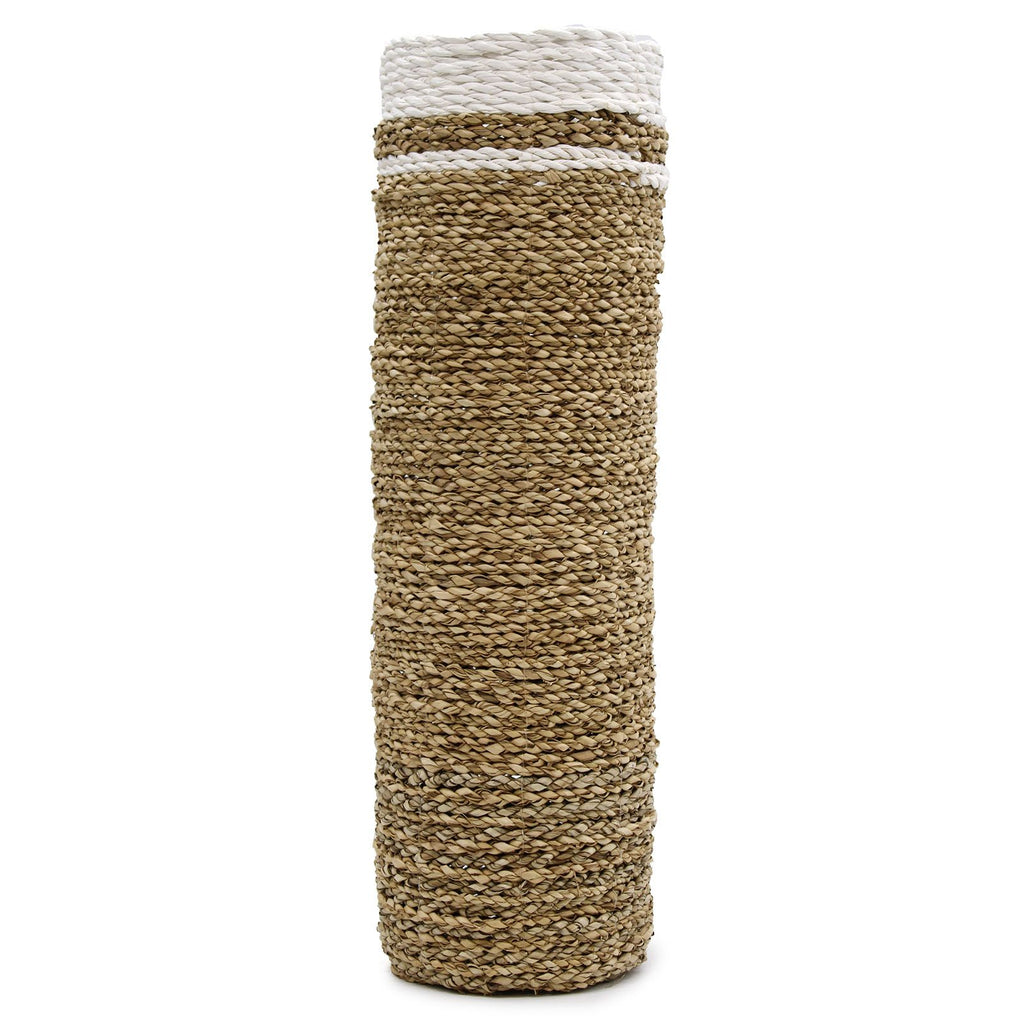 Seagrass Set of 2 Vases and 2 Bins for Stylish Storage Solutions