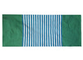 Indian Cotton Rug 70x170cm in Blue and Green for Home Decor