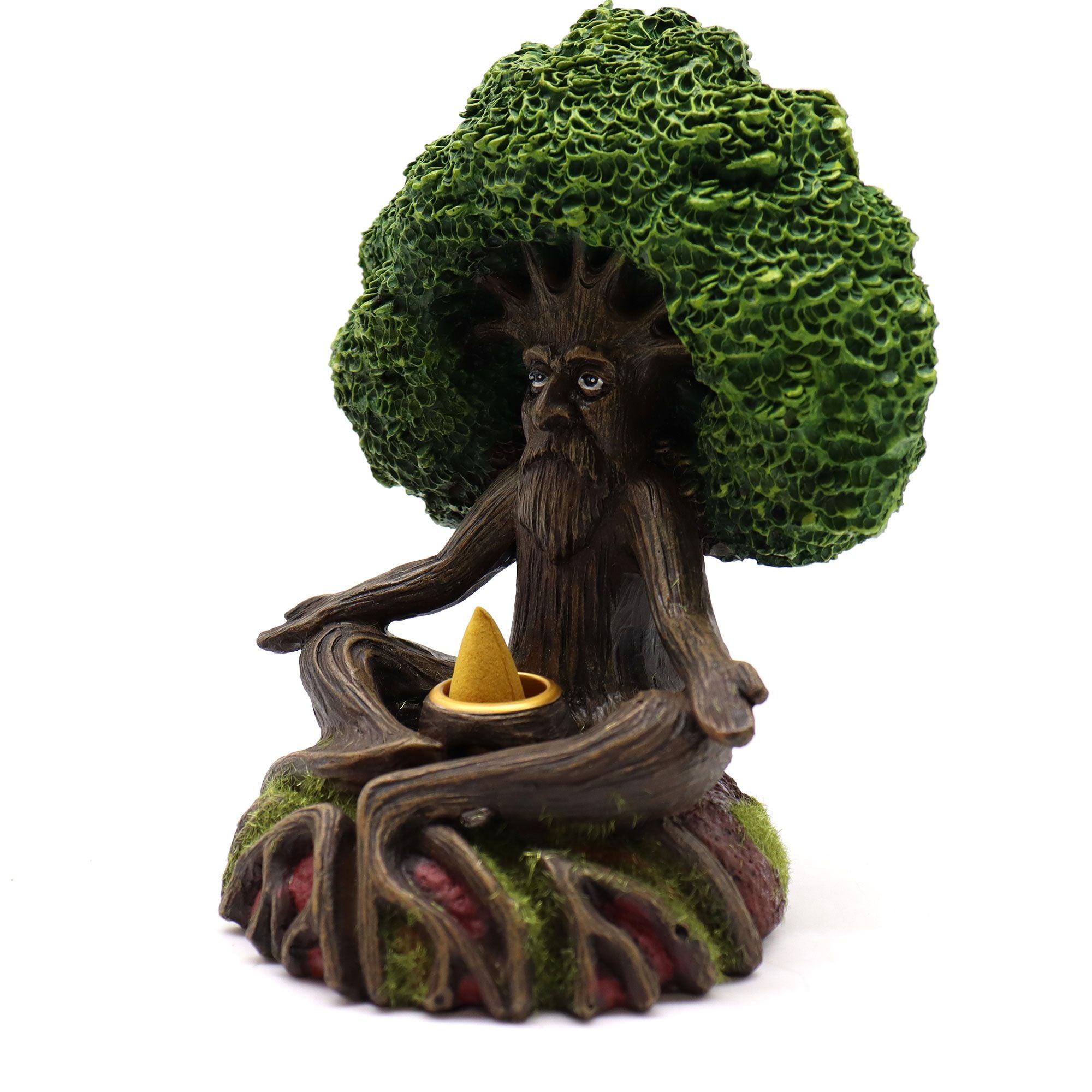 Wise Old Tree Man of the Forest Backflow Incense Burner for Relaxation