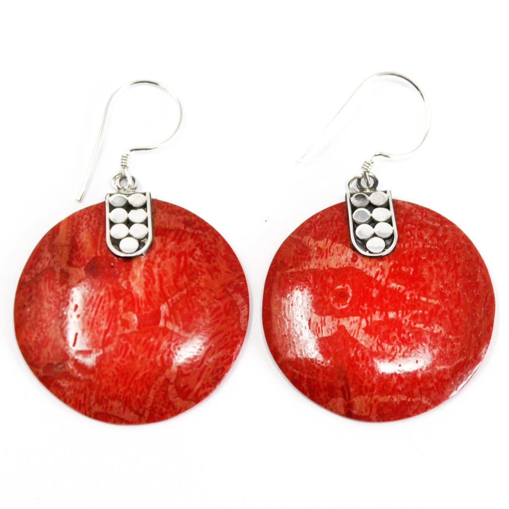 925 Silver Earrings with Stunning Disc Décor for Elegant Style
