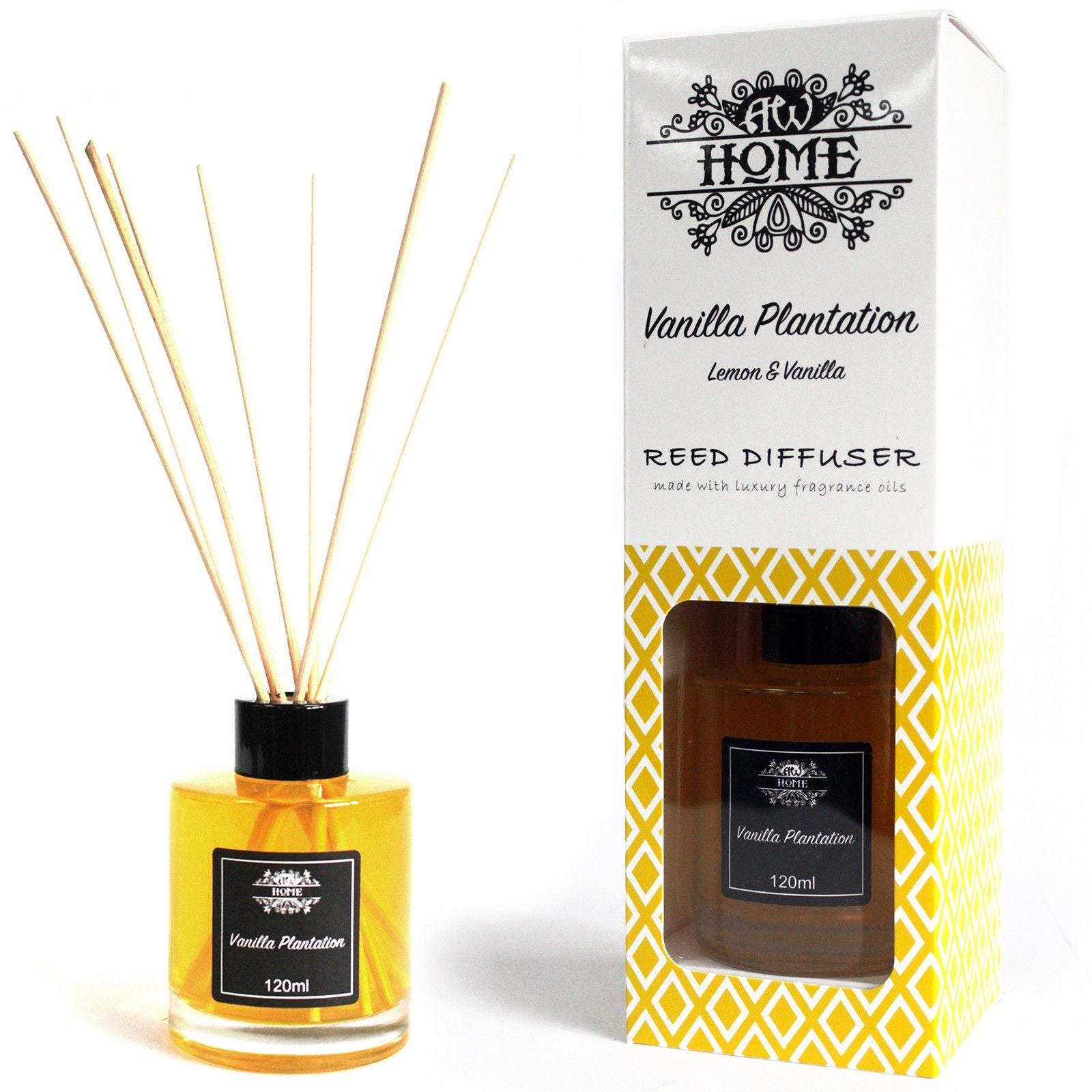 120ml Reed Diffuser Vanilla Plantation for Inviting Aroma