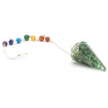 Orgonite Power Chakra Pendulum with Green Aventurine Stone