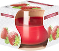 Scented Glass Jar Candle Strawberry for Home Fragrance Delight