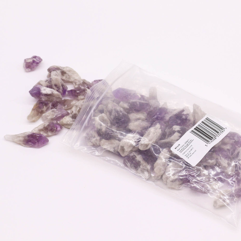 Raw Crystals 500gm Amethyst Rough Points for Home Decor and Gifts