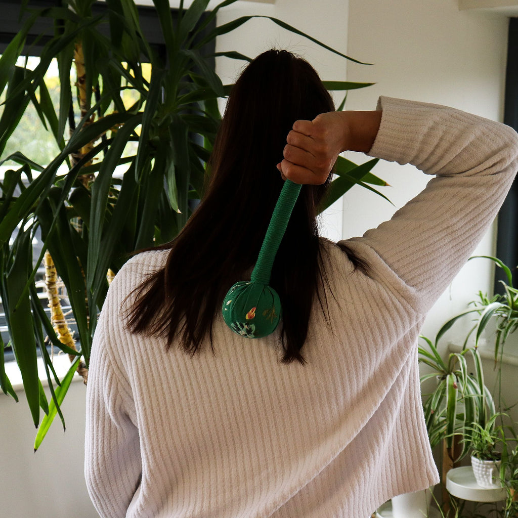 Green Wormwood Massage Hammer for Relaxation and Comfort Therapy
