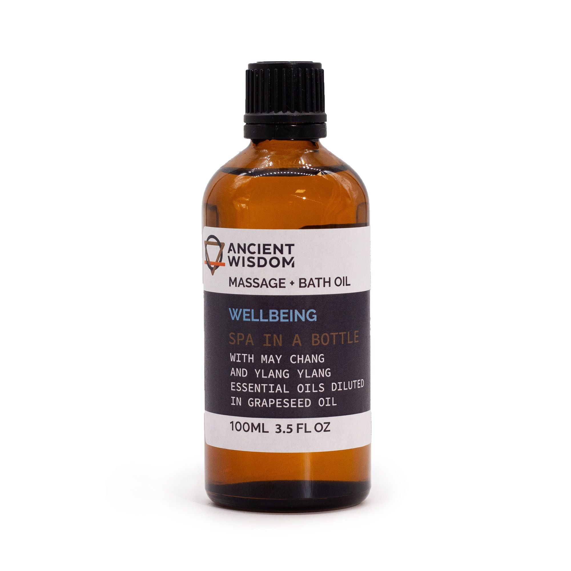 Wellbeing Massage Oil 100ml with May Chang and Ylang Ylang