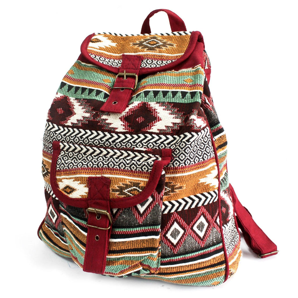 Jacquard Bag Chocolate Backpack for Stylish World Travellers