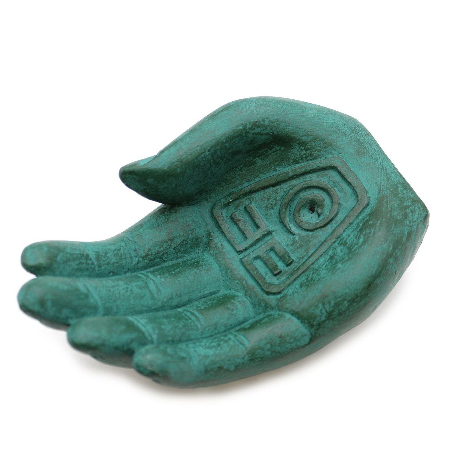 Hand Incense Burner Earth Protect Green for Home Fragrance