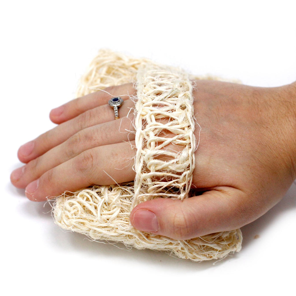 Sisal Sponge and Scrub Soft Exfoliating Cushion for Skin Care