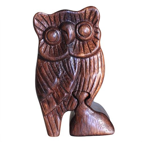 Bali Magic Box Owl Unique Puzzle Box for Special Gifts and Fun