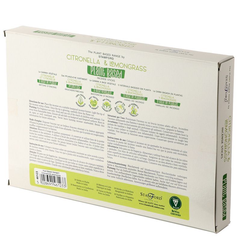 Plant Based Incense Sticks with Citronella & Lemongrass Aroma