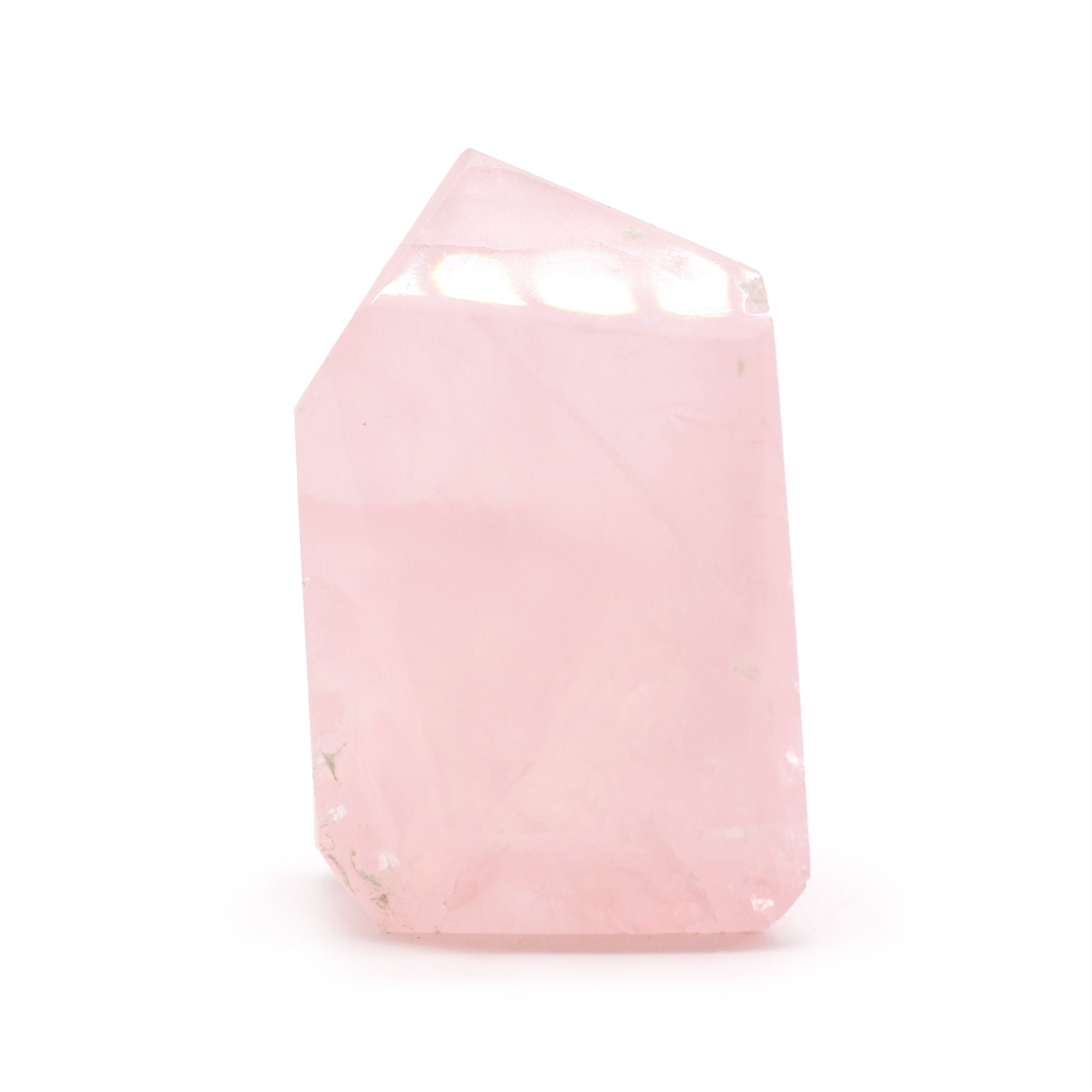 Gemstone Points Indian Rose Quartz 6cm Elegant Decorative Accent