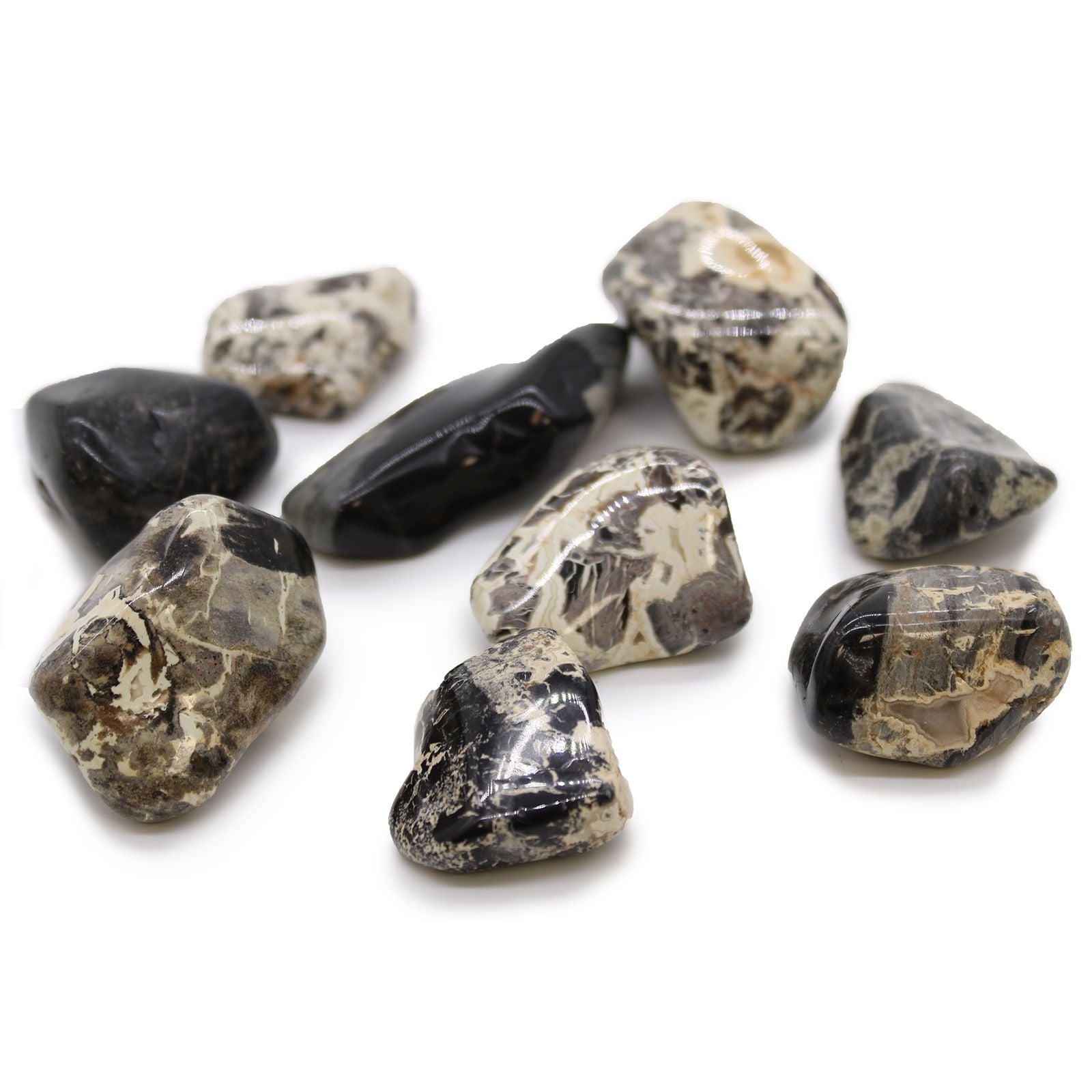 XLarge Tumble Stones - Jasper - Silverleaf
