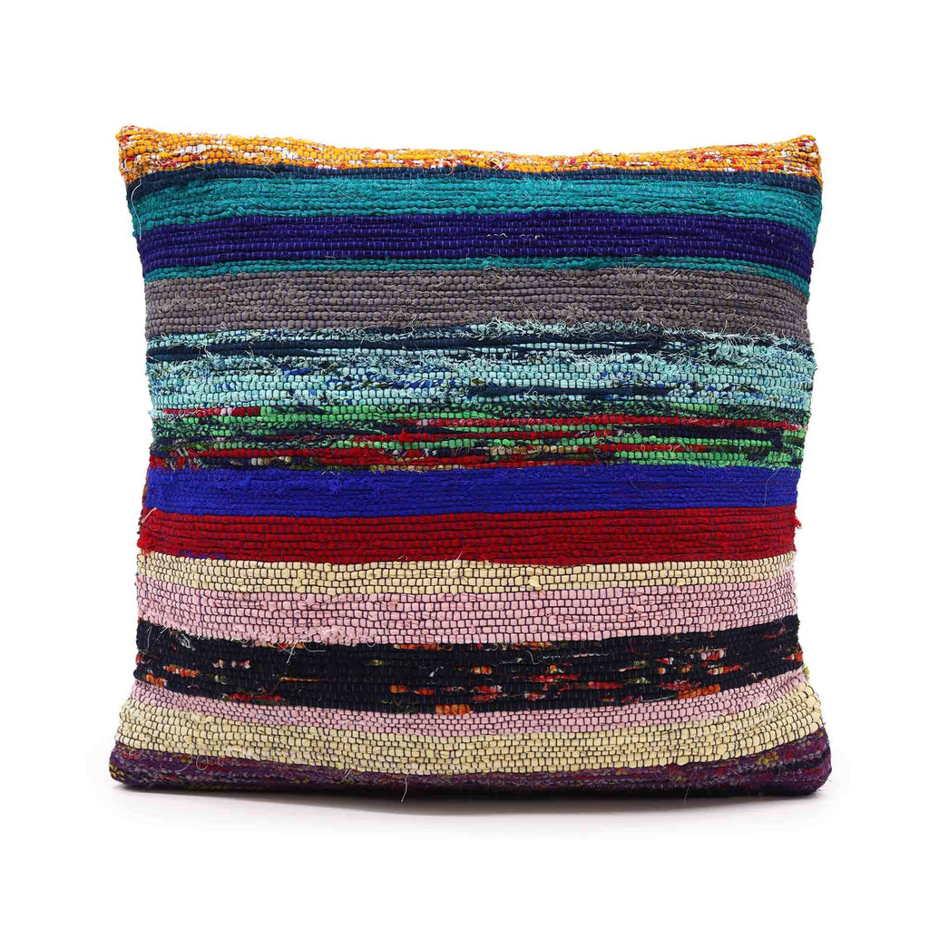 Rag Rug Cushion Covers in Charcoal Greys for Stylish Decor