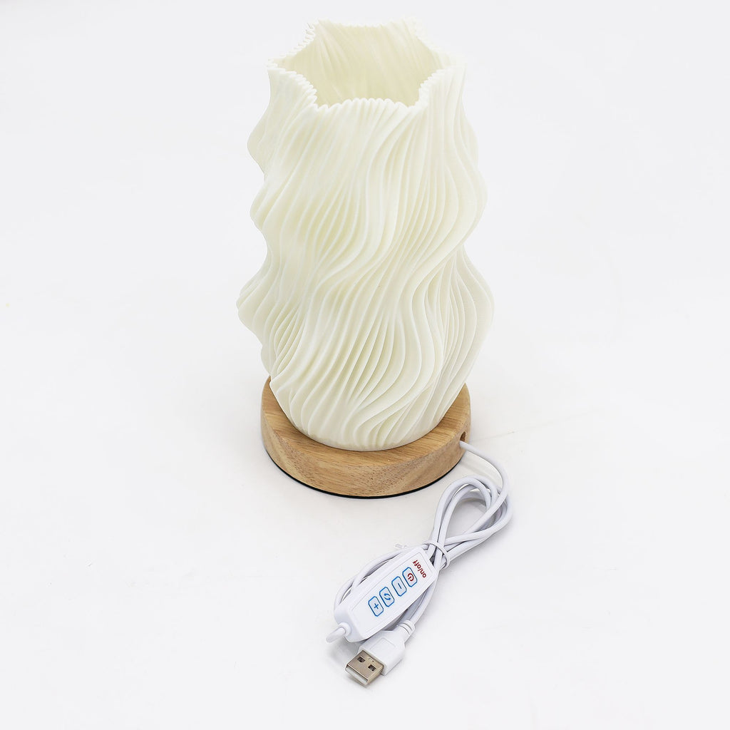 New Wave Lamp USB C with Star Twisted Design and 3 Settings