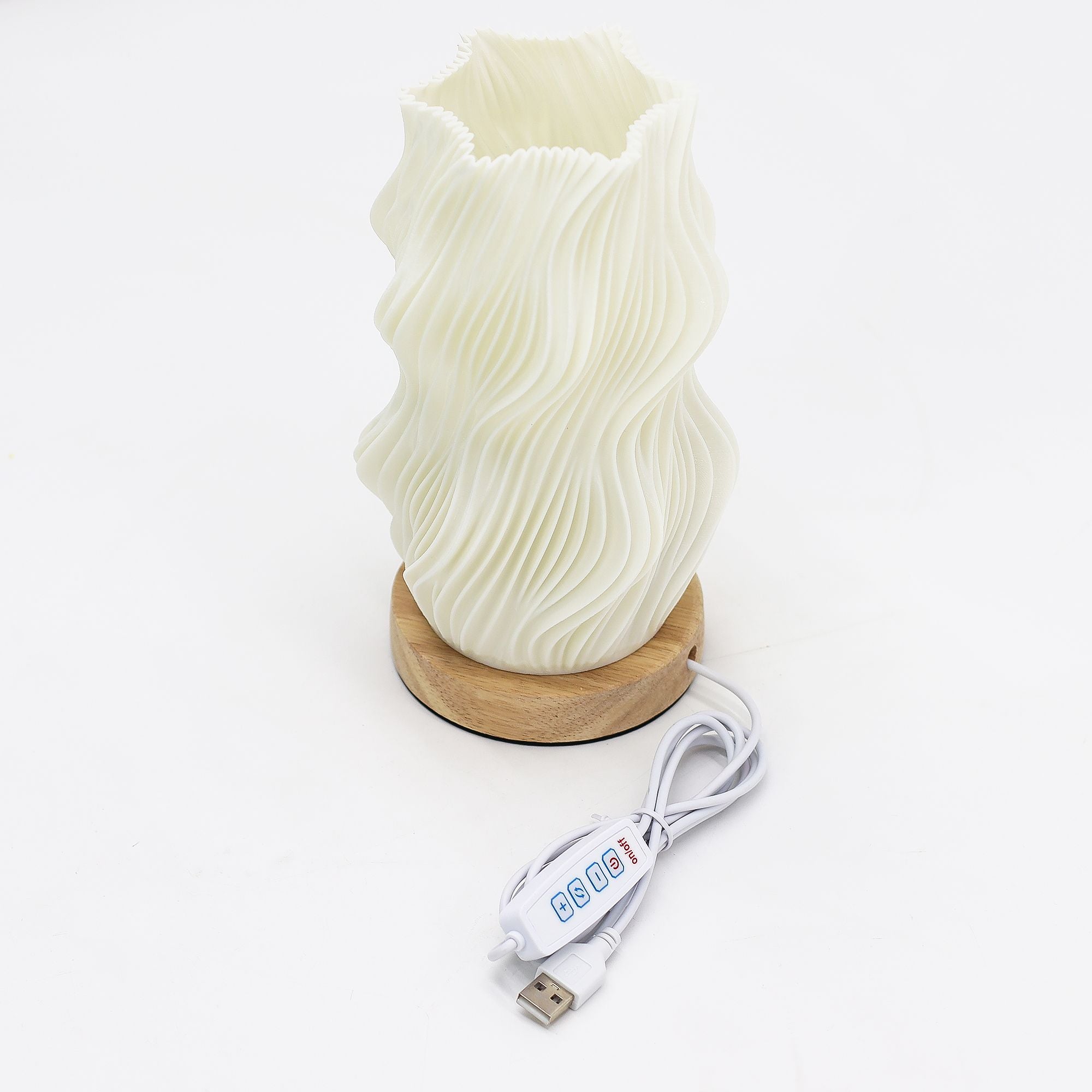 New Wave Lamp USB C with Star Twisted Design and 3 Settings