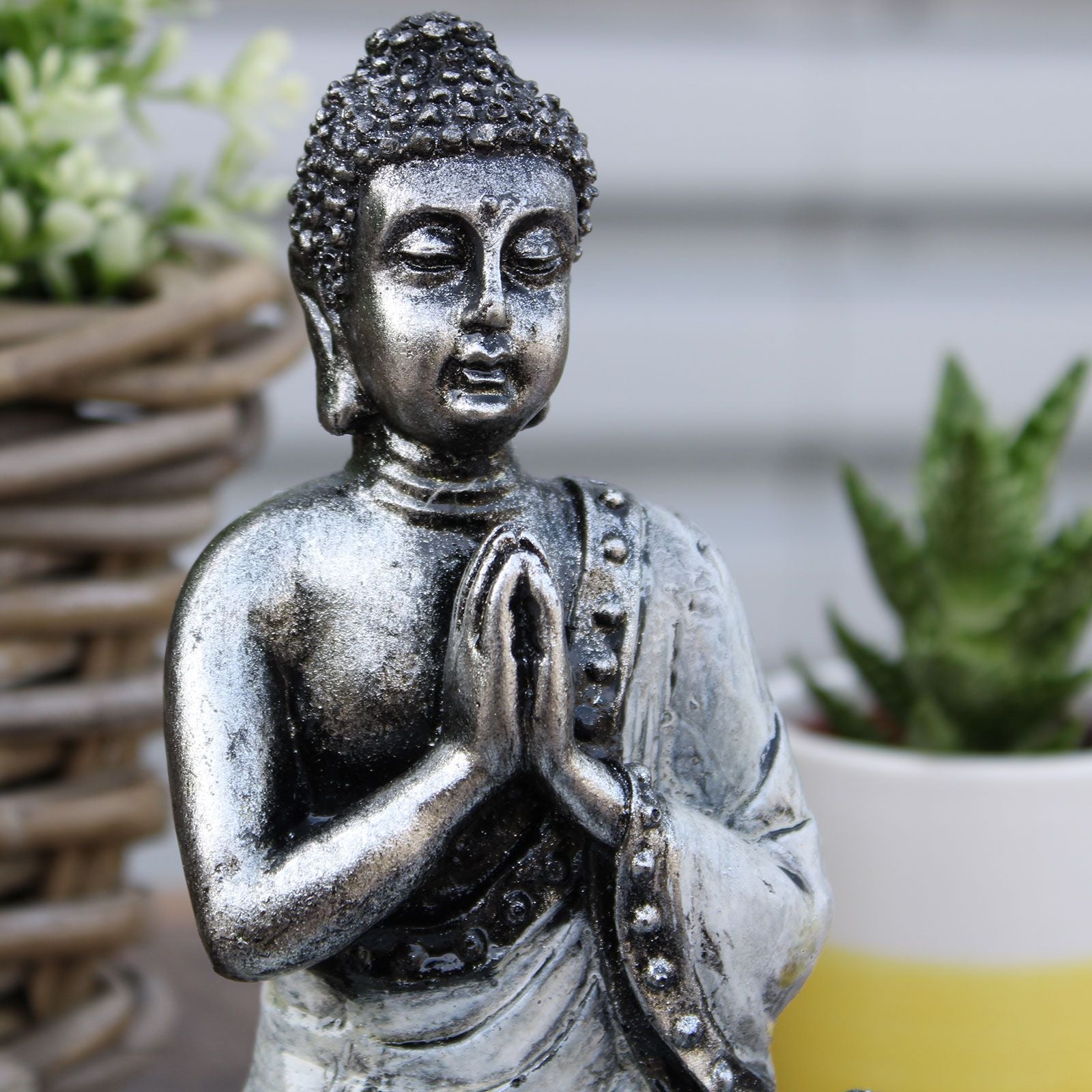 Medium Red and Gold Buddha Statue for Home Decor and Gifts