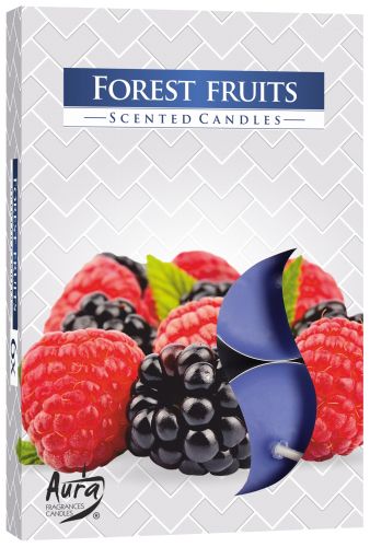 Set of 6 Scented Tealights Forest Fruits for Home Decor