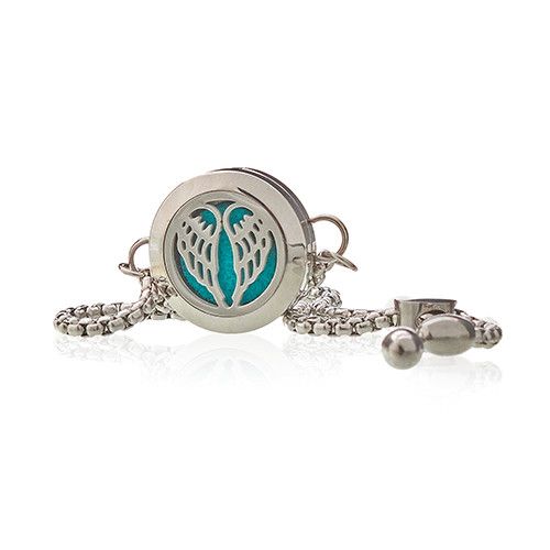Aromatherapy Jewellery Chain Bracelet with Angel Wings Design