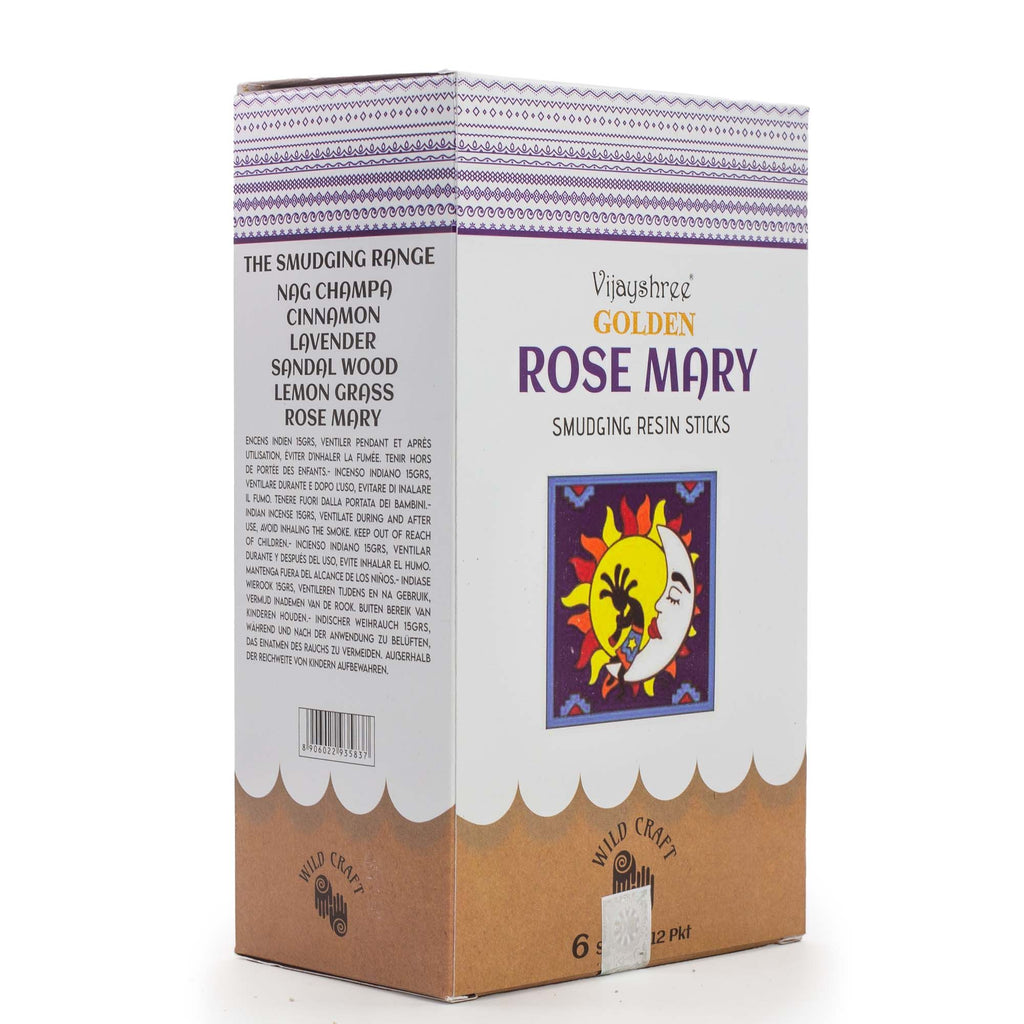 Golden Rose Mary Smudging Resin Sticks with Herbal Aroma 30g