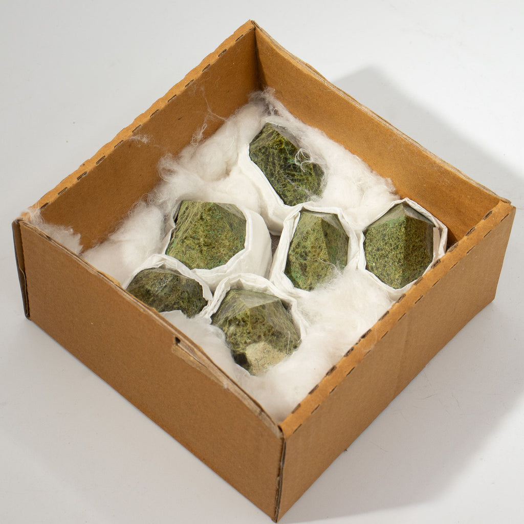 Epidote A Grade Gemstone Top Polished Points Set of 5 to 6 Pieces