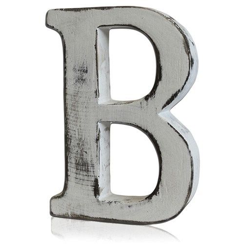 Shabby Chic Letter B for Personalised Home Decor and Gifts