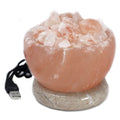 USB Fire Bowl Multicolour Himalayan Salt Lamp for Home Decor