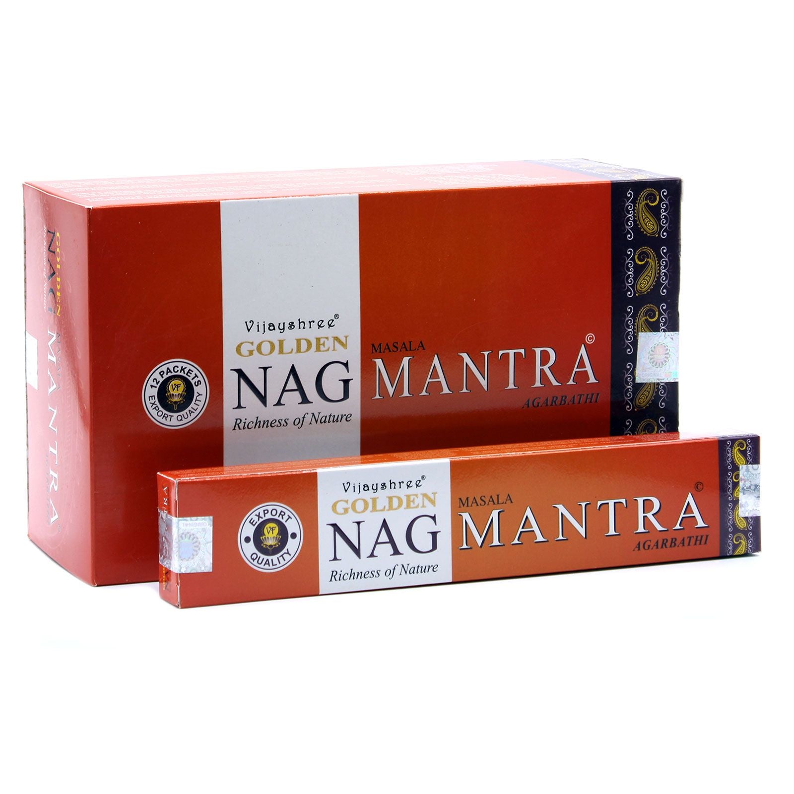15g Golden Nag Mantra Incense for Aromatic Home Fragrance
