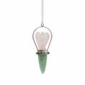 The Heart Oracle Two Piece Angel Pendulum with Chakra Band Design