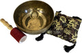 Brass Golden Buddha Special Singing Bowl Set for Deep Meditation