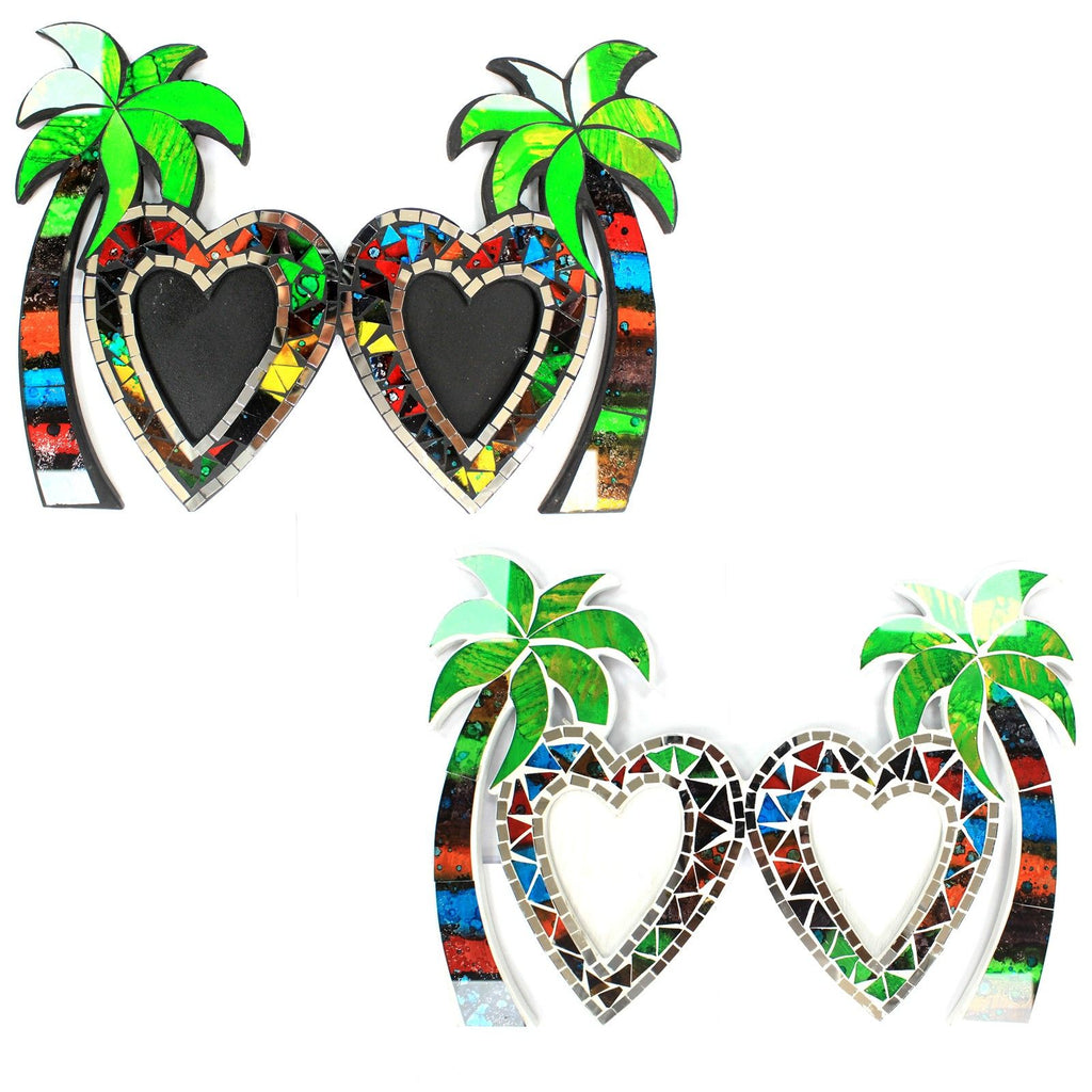 Large Mosaic Coconut Picture Frame Double for Cherished Memories