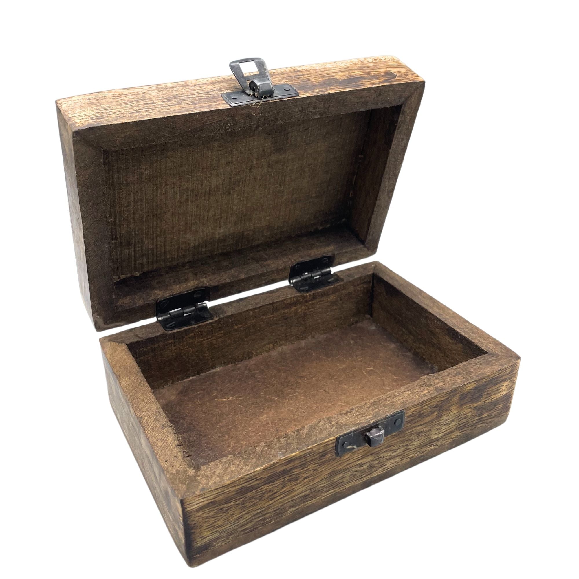 Medium Wooden Keepsake Box with Buddha Design for Cherished Moments