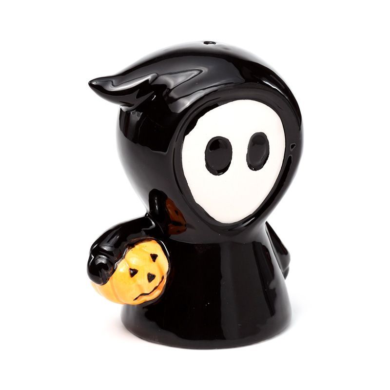 Skull Boy & Ghost Boy Ceramic Salt & Pepper Set for Dining Use