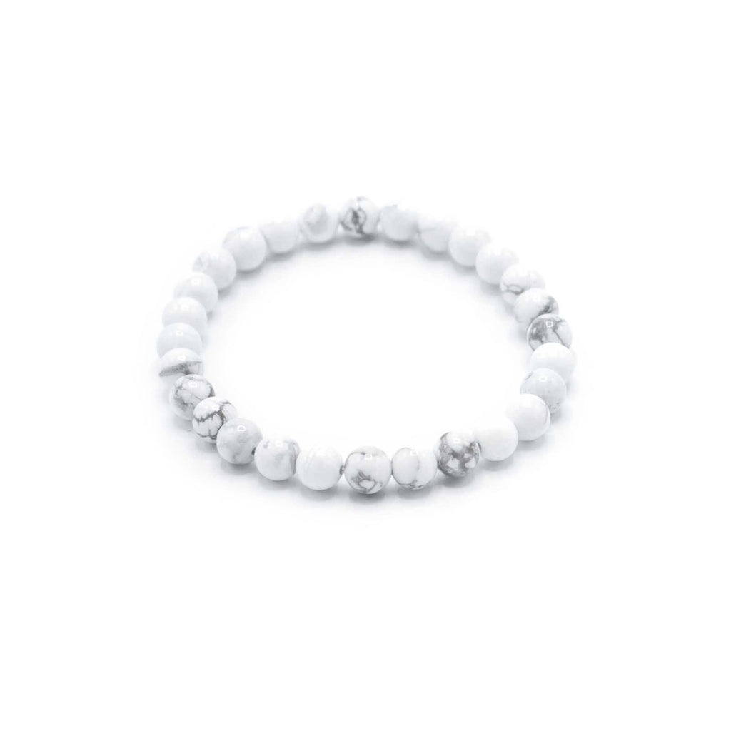 Gemstone Manifestation Bracelet with White Jasper for Calm